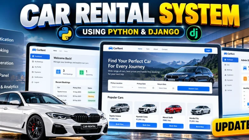 Car Rental System Using Python and Django