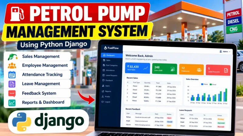 Petrol Pump Management System Using Python Django