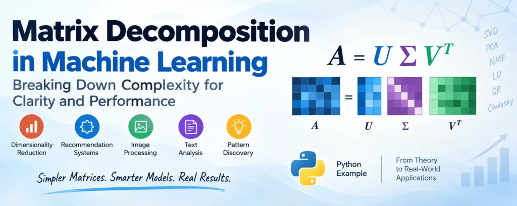 Matrix Decomposition in Machine Learning