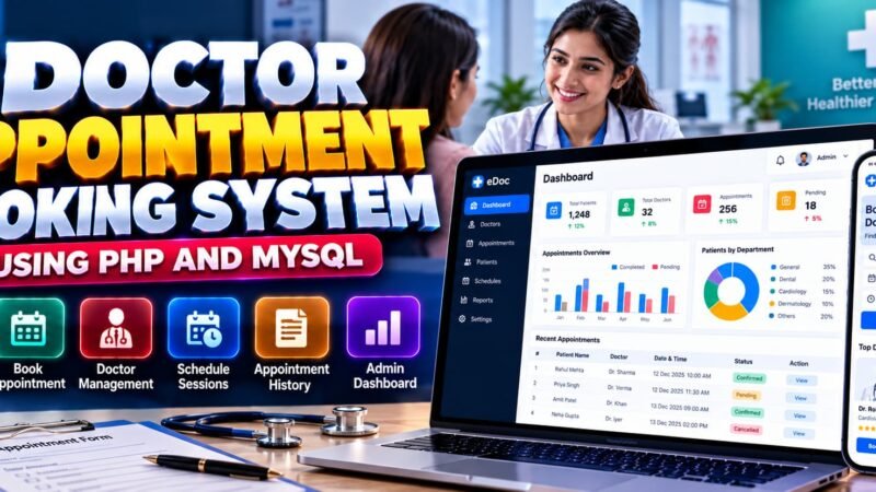 Doctor Appointment Booking System Using PHP and MySQL