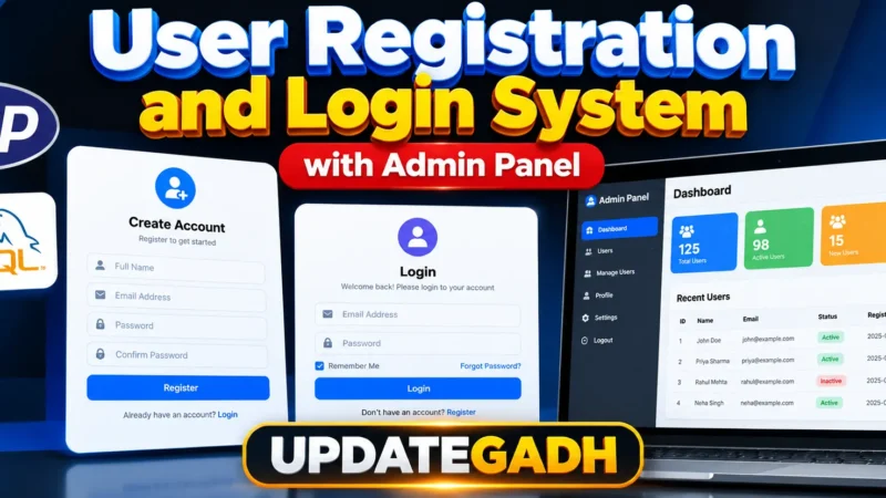 User Registration and Login System