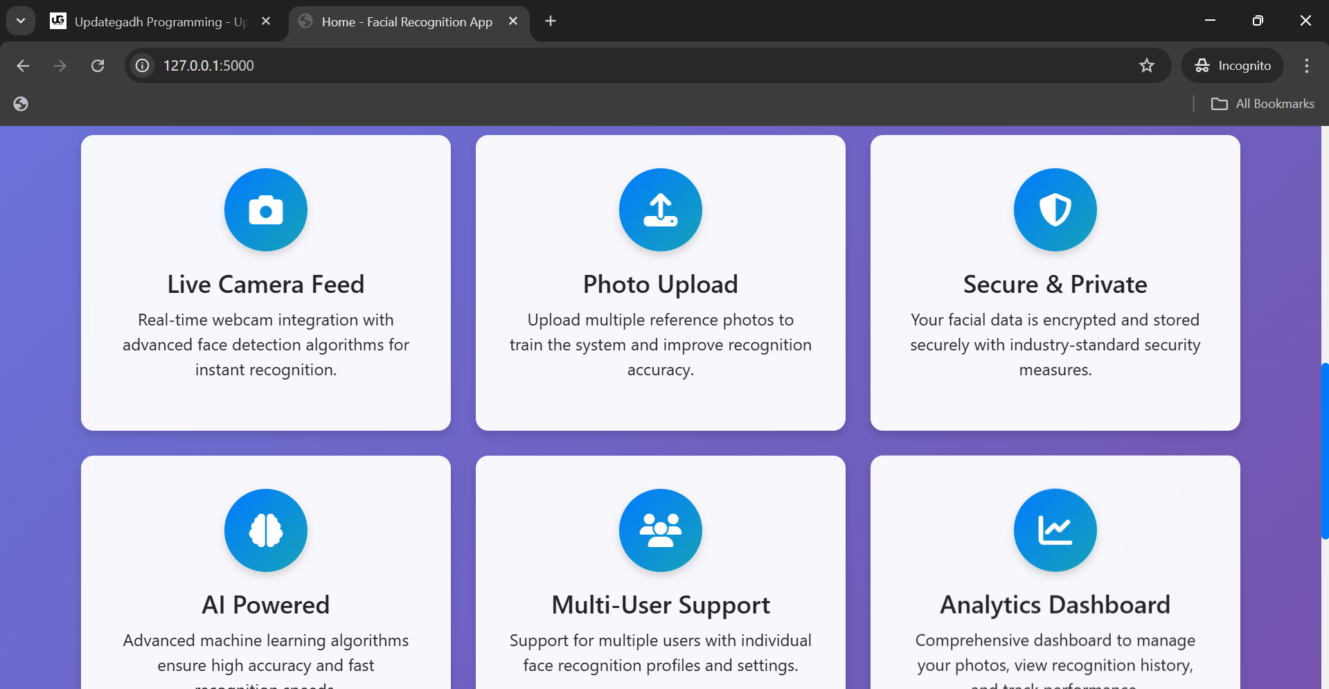 Face Recognition System Using Python & Flask
