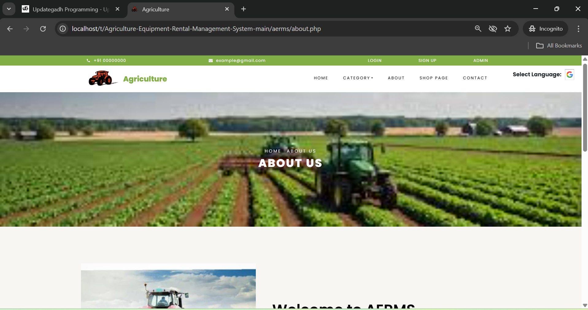 Best Agriculture Equipment Rental Management System – A Complete Web ...