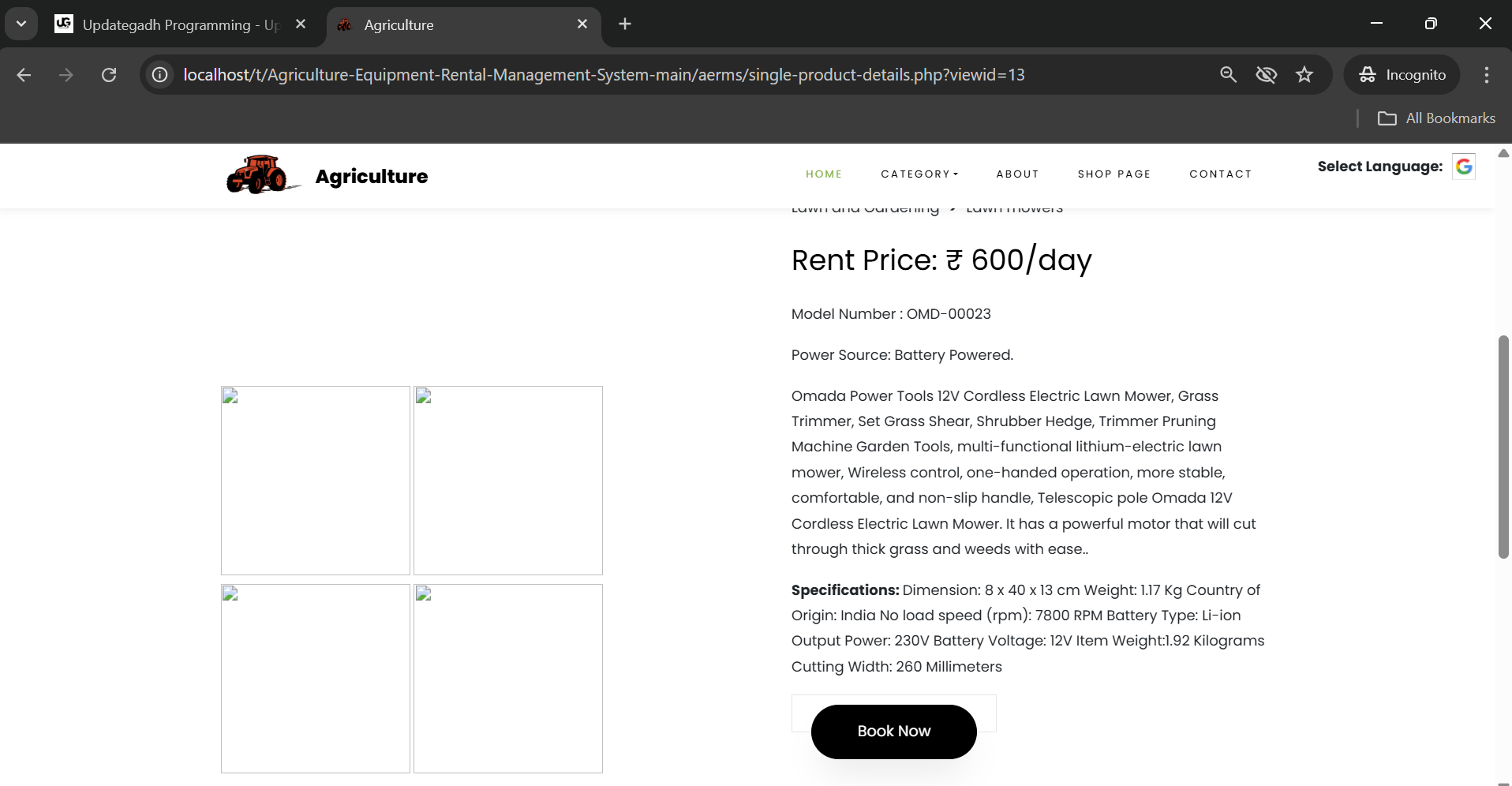 Best Agriculture Equipment Rental Management System – A Complete Web ...