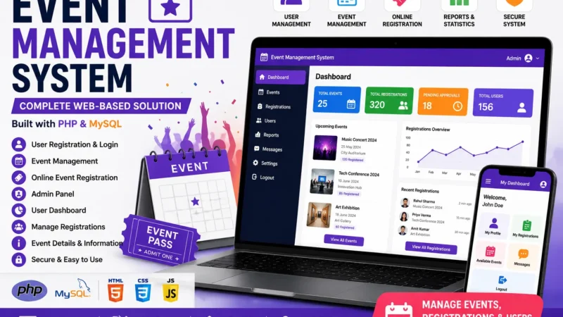 Event Management System Using PHP & MySQL