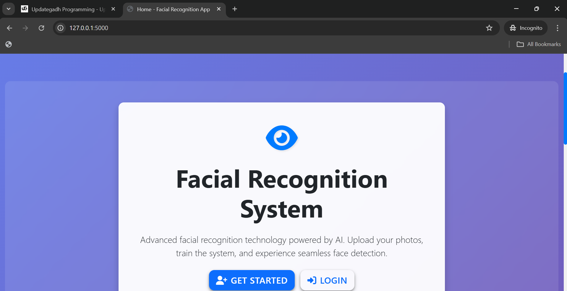 Face Recognition System Using Python & Flask