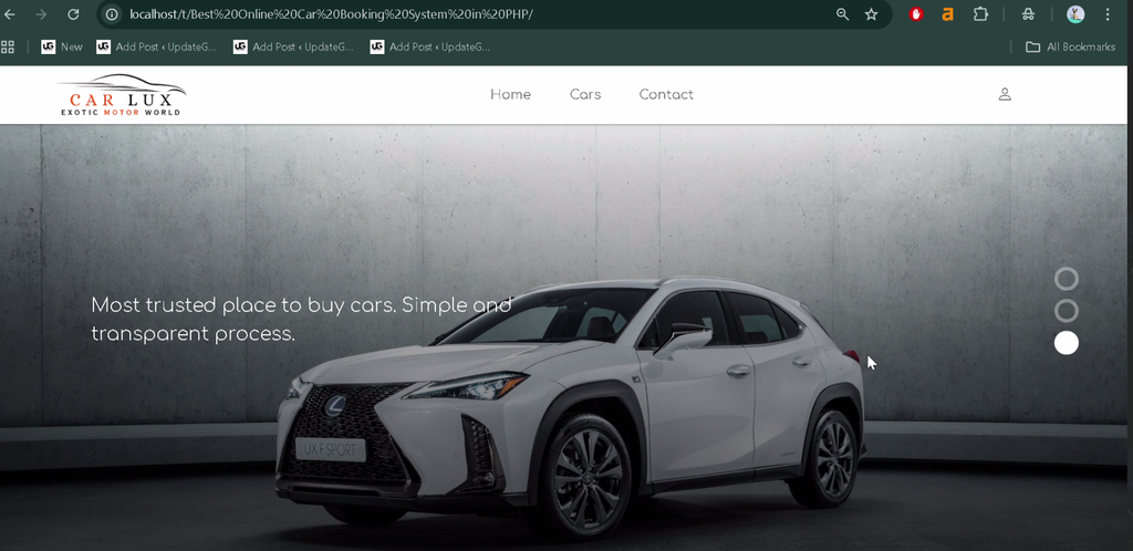 Online Car Booking System in PHP and MySQL-1
