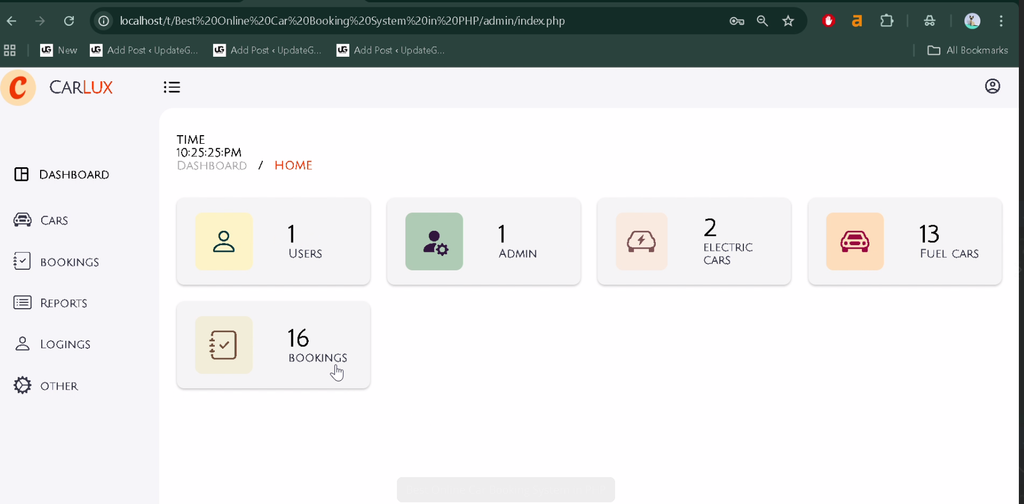 Online Car Booking System in PHP and MySQL-6