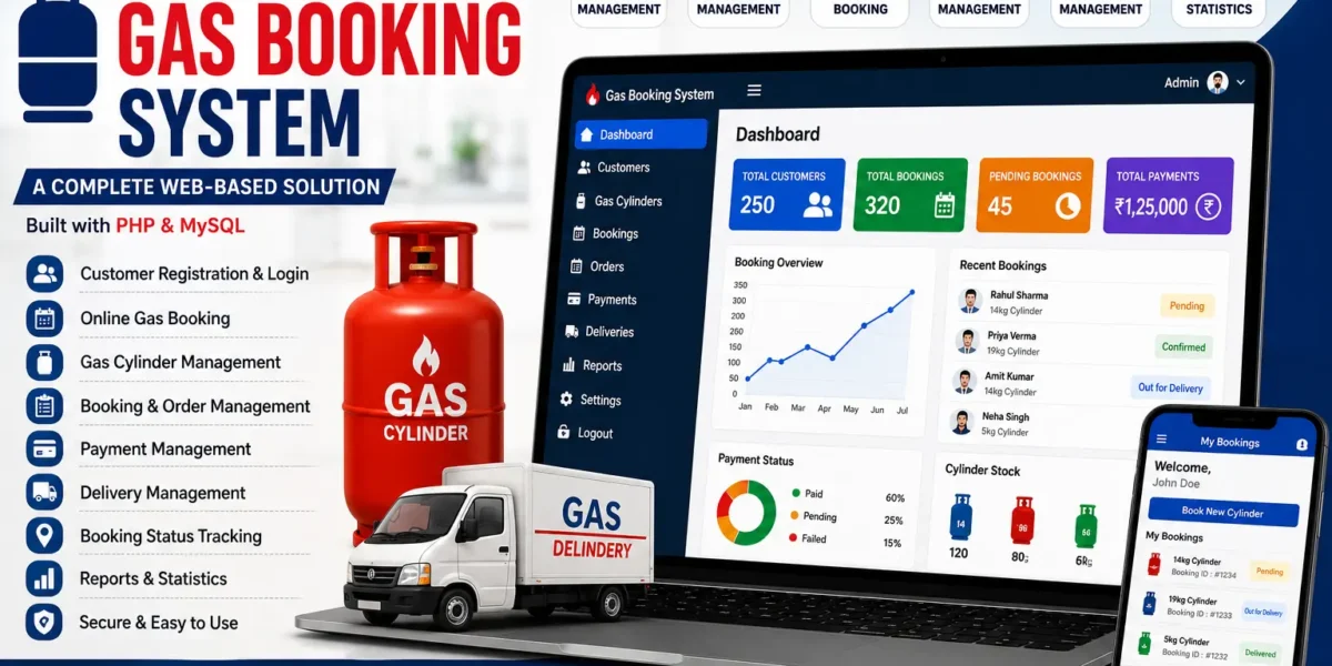 Online Gas Booking System Using PHP & MySQL