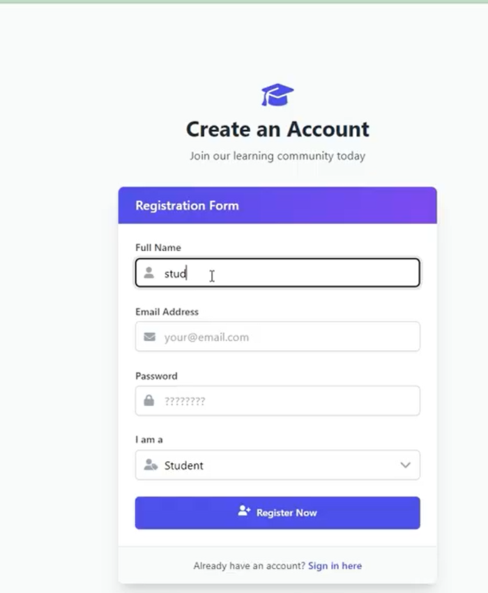 Best Online Learning Platform – Java & MySQL Web App