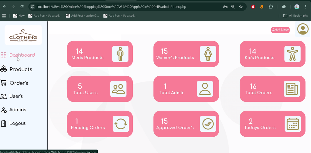 Online Shopping Store Using PHP and MySQL-6