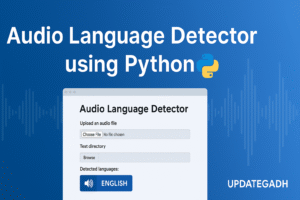 Audio Language Detector using Python