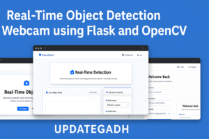 Real-Time Object Detection using Flask and OpenCV , Webcam