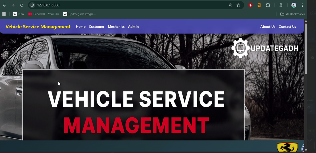 Vehicle Service Management System