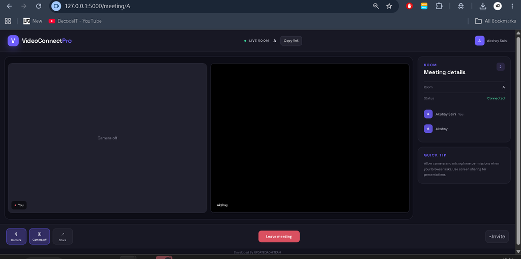 Zoom Clone Using Python and Flask