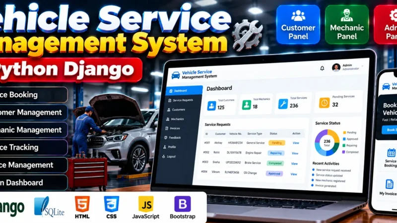 Vehicle Service Management System Using Django and SQLite