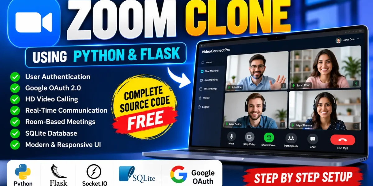 Zoom Clone Using Python and Flask