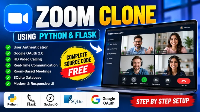 Zoom Clone Using Python and Flask