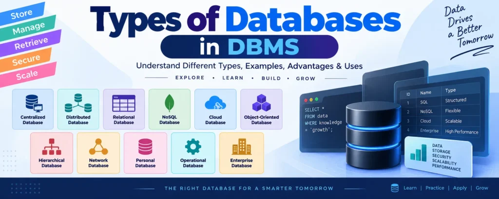 Types of Databases in DBMS