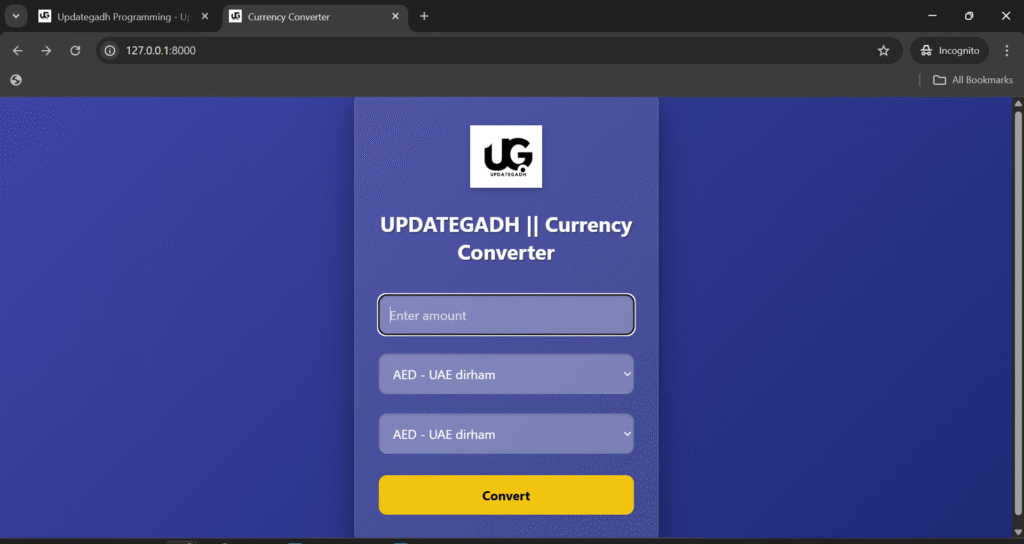 Best Currency Converter Web Application Using Python – Complete ...