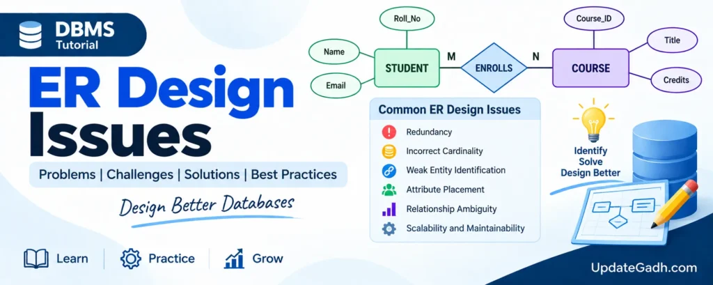 ER Design Issues in DBMS