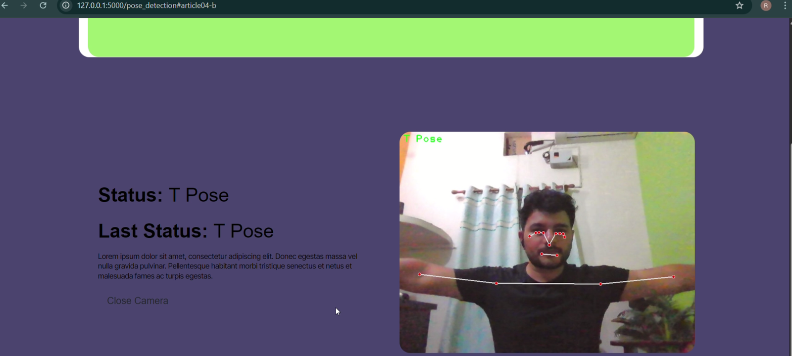 Posture Detection Using Machine Learning