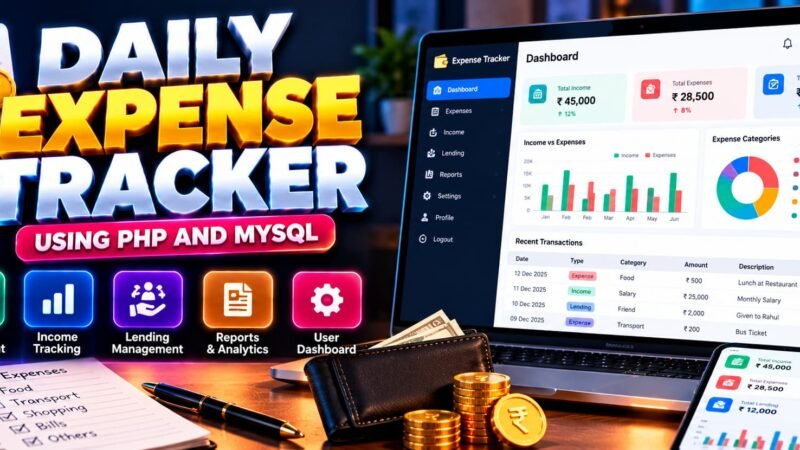 Daily Expense Tracker Using PHP and MySQL