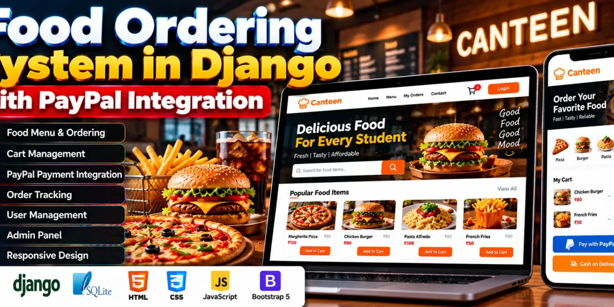 Food Ordering System in Django with PayPal Integration