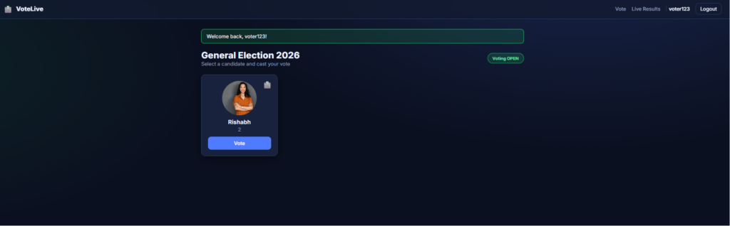 Online Voting System Using Python