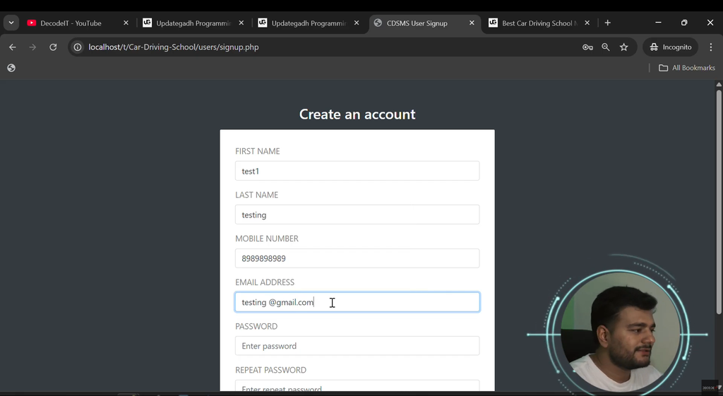 Best Car Driving School Management System Using PHP and MySQL