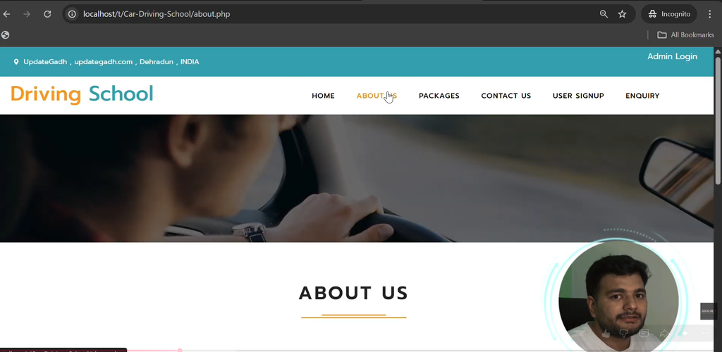 Best Car Driving School Management System Using PHP and MySQL