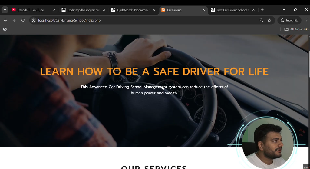Best Car Driving School Management System Using PHP and MySQL