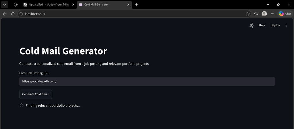 Cold Mail Generator Using Python