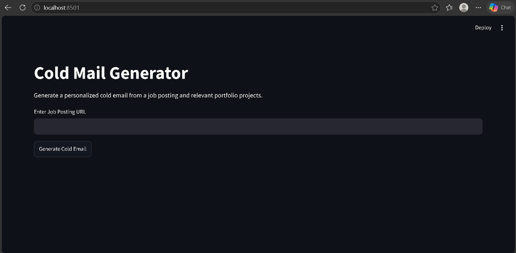 Cold Mail Generator Using Python