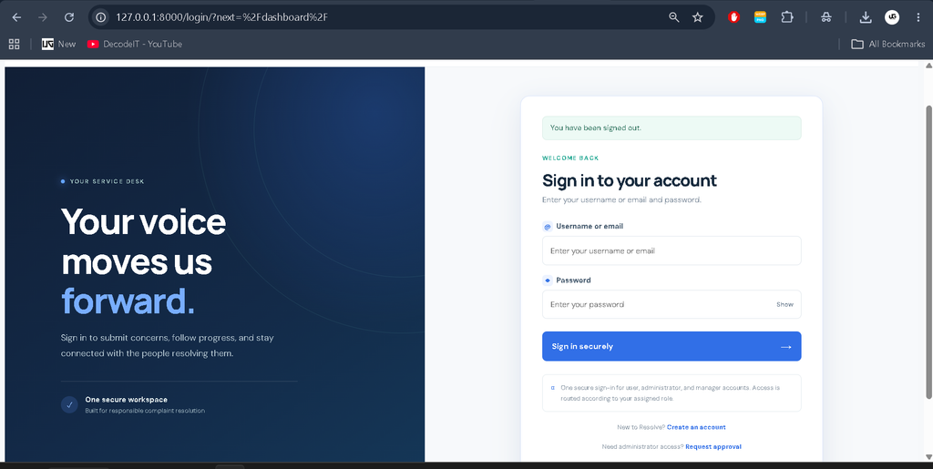 Complaint Management System Using Python Django-1