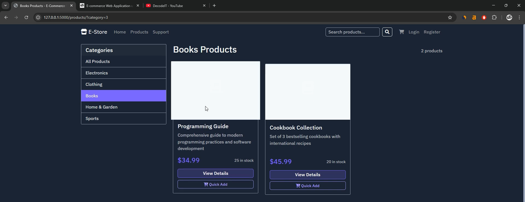 E-commerce Website using Python