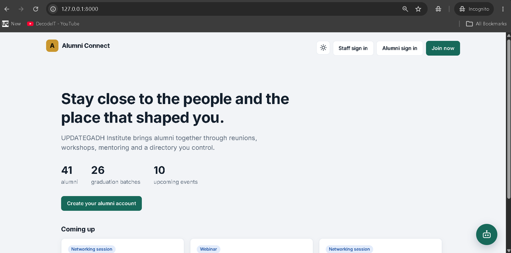 Event Alumni Management System Using Python and AI Chatbot-1