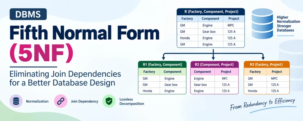Fifth Normal Form in DBMS