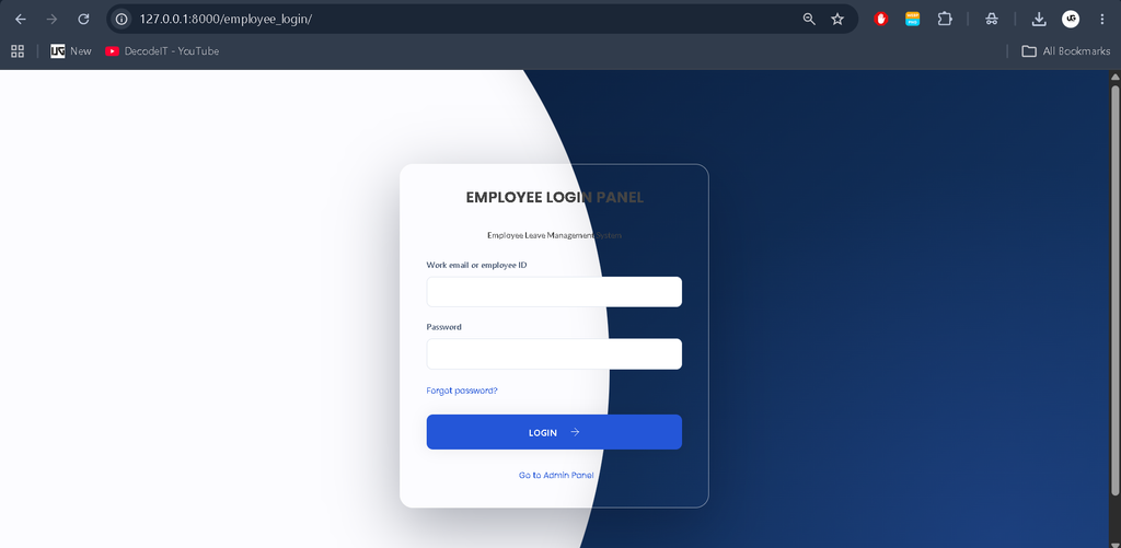 Leave Management System Using Django and Python=1