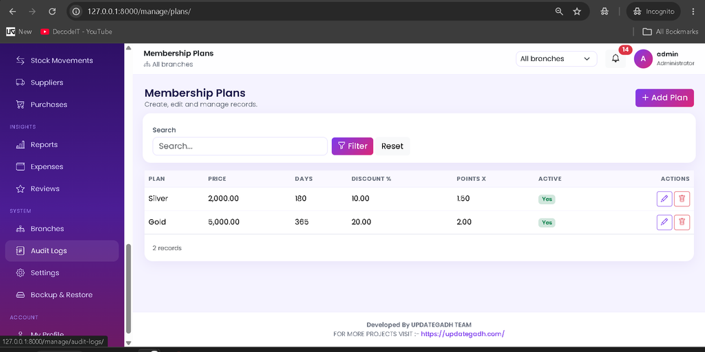 Salon Management System Using Python and Django