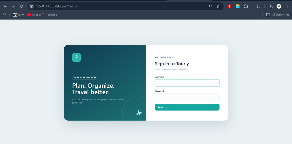 Tour Management System Using Python and Django