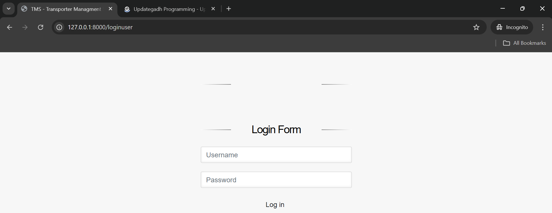 Transport Management System