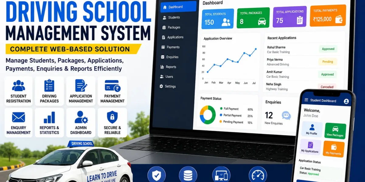 Car Driving School Management System