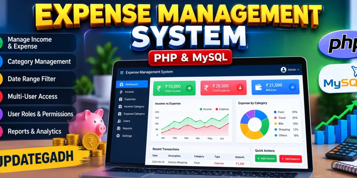 Expense Management System Using PHP and MySQL