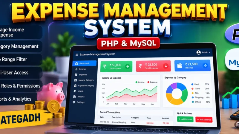 Expense Management System Using PHP and MySQL