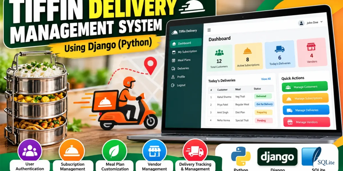 Tiffin Delivery Management System Using Django