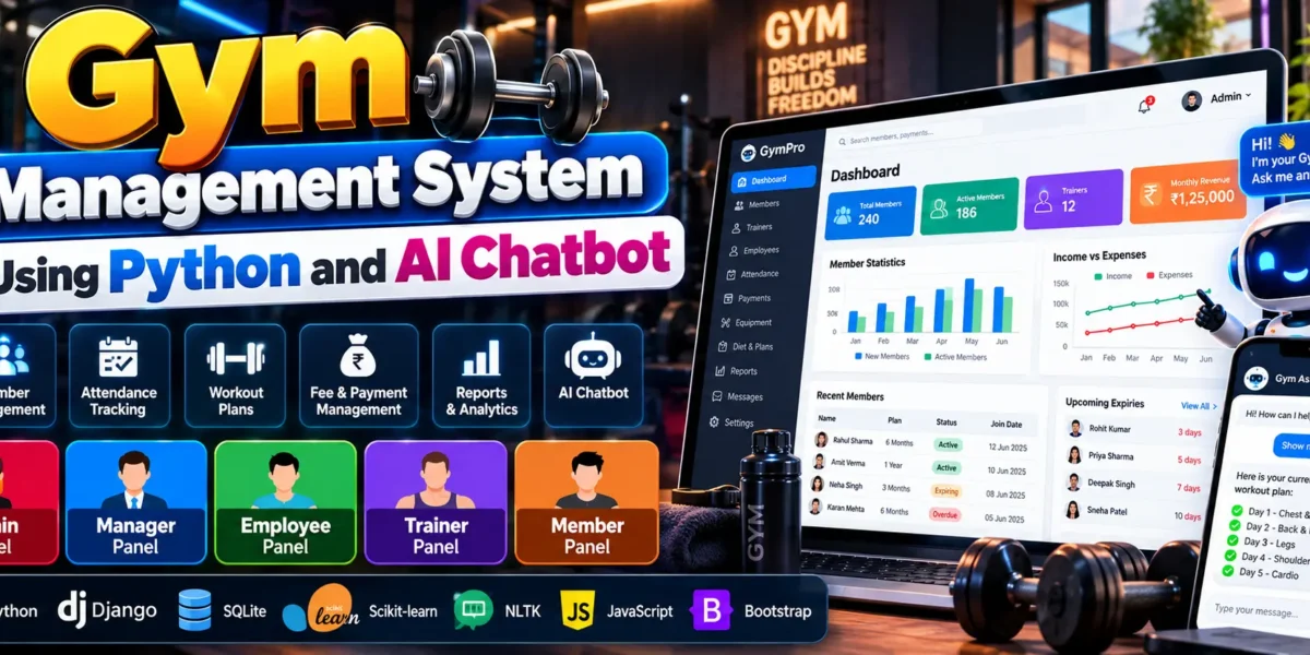 Gym Management System Using Python and AI Chatbot