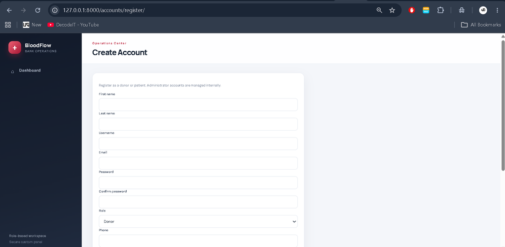 Blood Bank Management System Using Python