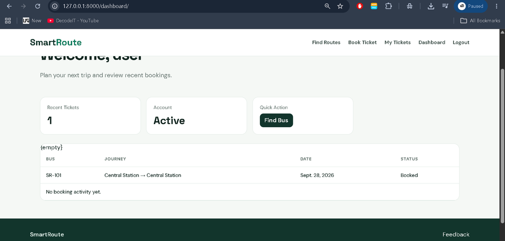 Bus Ticket Booking System Using Python and Django