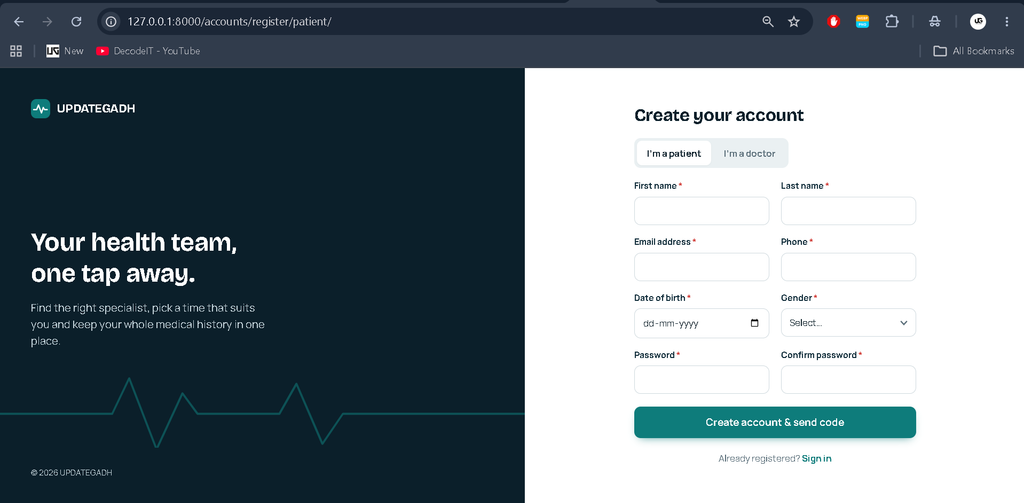 Doctor Appointment Management System Using Python and Django